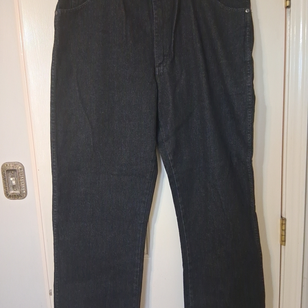 Dickies Men's SZ 40 × 32 UL Black Denim Wide Leg 100% Cotton Jeans NWT